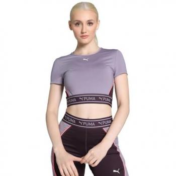 Camiseta de Manga Corta Puma Strong Baby Lila XS Mujer