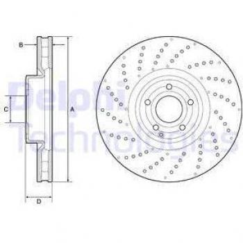 Disco de freno DELPHI BG9215C
