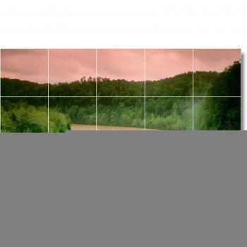 Cascadas Panodia Tile Mural w023. 18 x 76,2 cm con