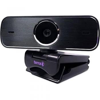 Cámara web Wortmann AG TERRA JP-WTFF-1080, 2 MP, resolución 1920 x 1080 píxeles, conexión USB, color negro