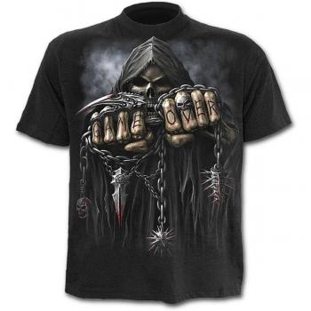 Spiral Gothic Game Over T-Shirt for Men - Black - Sizes S to 4XL