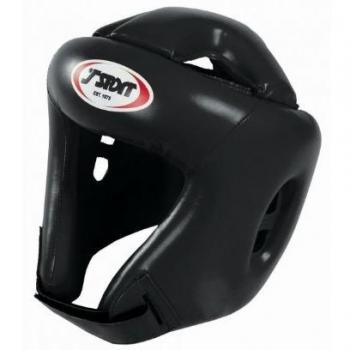 T-Sport boxeo, Kickboxing, entrenamiento MMA PU protector de cabeza - negro - tamaño pequeño, medio, grande, pasos, color , tamaño mediano
