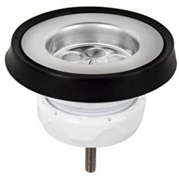 Válvula para Fregadero 1 1/2 x 70 de Polipropileno con Tapón y Tornillo - Alta Capacidad de Desagüe