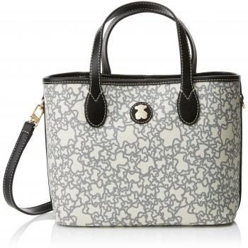 Tous Capazo Pequeño Kaos Mini de Lona, Bolso Bolera para Mujer, Beige