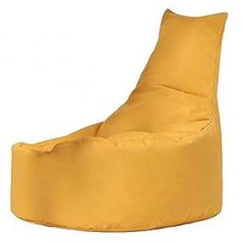 Sillón-Puf Wellhome Amarillo 70x70x35 100% Poliéster Alta Densidad Resistente al Agua