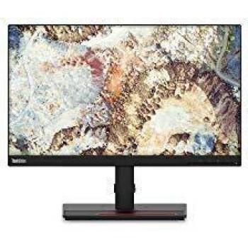 Lenovo ThinkVision T22i-20 21.5 FHD IPS Monitor 4 ms VGA + HDMI 1.4 + DP 1.2 3 lados sin bordes Regulable en altura Rotacion vertical en la peana - Negro