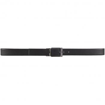 Armani Exchange Men's Black Leather Tongue Belt 951060CC236, Casual Classic Style, One Size
