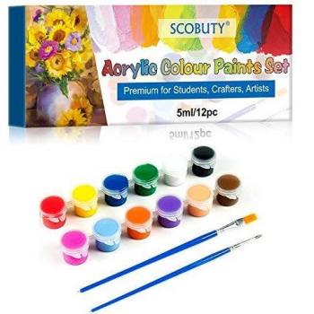 Pinturas Acrílicas,Acrylic Paint Set, Set de 12