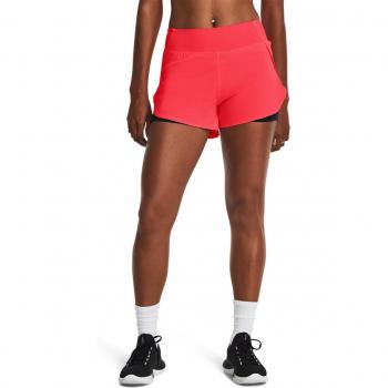 Pantalón corto de mujer 2 en 1 Flex Under Armour rojo negro - XS