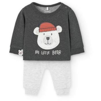 Conjunto de bebé niño Boboli con sudadera y pantalón de felpa, manga larga Knit