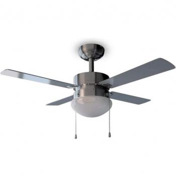 Cecotec EnergySilence Aero 450 Ventilador de Techo 50W con 4 Aspas Reversibles Blanco/Gris