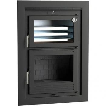 Horno de Leña Insertable FM - Modelo HLI-100 F con Interior de Fundición