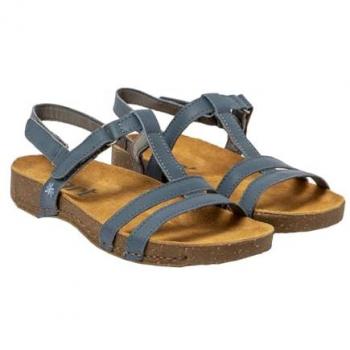 Sandalias Art I Breathe 0946 para Mujer, Piel Nappa Vaquero, Color Azul, Talla 36, Planas y con Velcro