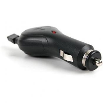 DURAGADGET Cargador Para Mechero Del Coche Con Cable Retráctil Para Auriculares Urbanista Boston , Conexión MicroUSB Y Luz LED Indicador De Carga - 5V 1A