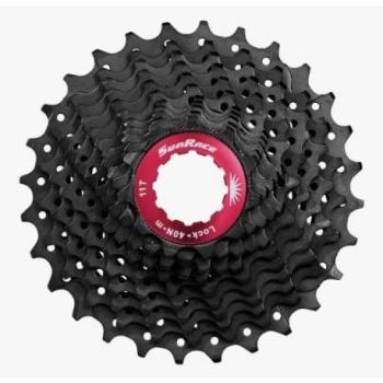 Cassette SunRace CSRX1 11V 11-28T Acero Negro/Rojo