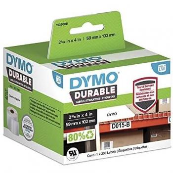 Dymo LW Etiquetas Duraderas 59x102mm Blancas - Rollo de 300 Etiquetas