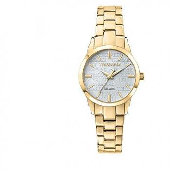 Reloj de Pulsera Mujer Trussardi T-Bent R2453141507, Solo Tiempo, 3H, Acero Inoxidable PVD Oro