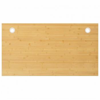 Tablero de escritorio de bambú 100x60x4 cm Marrón