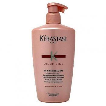 Kérastase Discipline Bain Fluidéaliste Shampoo 500 ml - Gentle Smoothing Shampoo for Unruly Hair