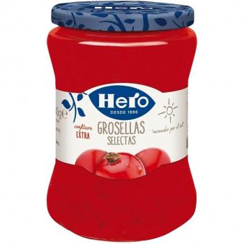 Hero Frutas Selectas Confitura grosella , Frasco de Cristal - 345 gr
