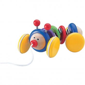 Wonderworld - Arrastre oruguita Flibbo, de madera