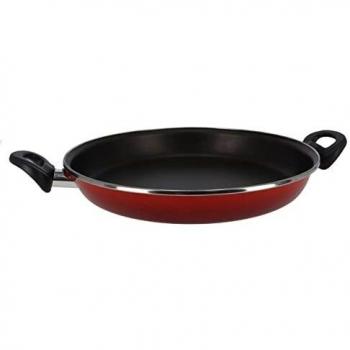 Gerimport Paellera Rosso 41 x 28 x 5 cm de acero inoxidable rojo/negro