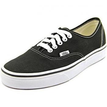 Vans Authentic Unisex Sneakers Black/White 44.5 Classic Canvas Shoes