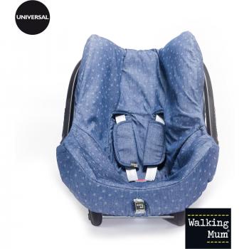 Walking mum Funda de verano para silla de coche grupo 0 denim baby
