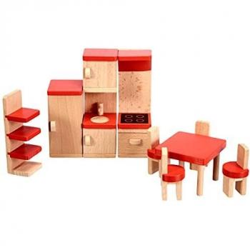 Goki- Mueble para muñecos, Cocina, Basic, Multicolor