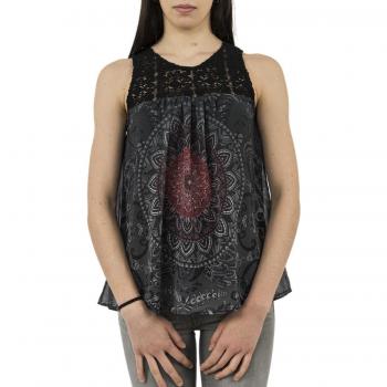 Desigual - Camiseta sin mangas - para mujer negro X-Small