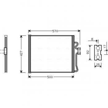 Condensador aire acondicionado AVA COOLING BW5214 PRASCO BW5214