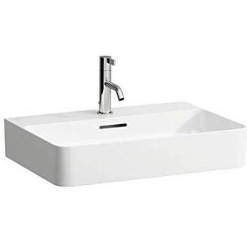 Lavabo Laufen VAL, bajo encimera, 3 agujeros para grifería, sin rebosadero, 600x420 mm, color blanco con LCC