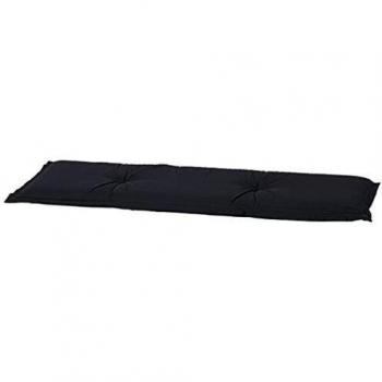 Madison cojín – Banqueta, diseño Panama 75% algodón 25% poliéster Negro, 75% algodón/25% poliéster, Negro, 120 x 48 cm