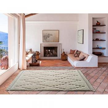 Alfombra Interior Shaggy Blanco Kai 116 - 155x235 cm