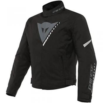 Chaqueta textil Dainese Veloce D-Dry para motocicletas - Impermeable, transpirable, color negro, gris y blanco (talla 50)