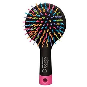 Cepillo de colores con espejo para desenredar