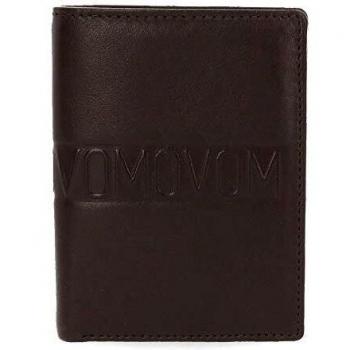 Movom Ribbon Cartera Vertical con Monedero Marrón 8,5x11,5x1 cms Piel