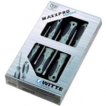 Witte 670007 - Juego de 6 destornilladores MAXXPRO inoxidable