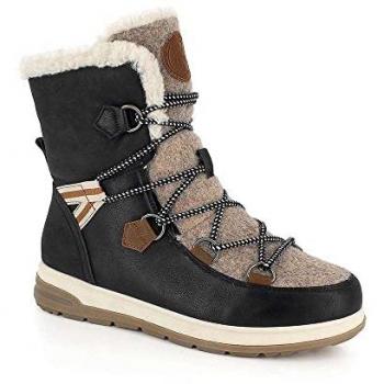 Kimberfeel Ebelya Black Women's Snow Boots