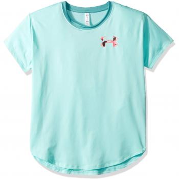 Under Armour Armour HG SS Camiseta, Niñas, Verde