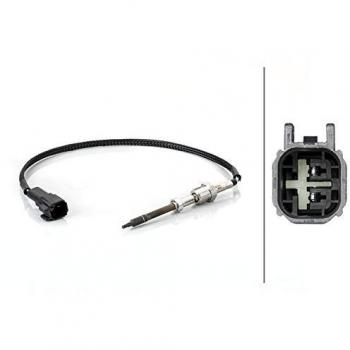 Sensor ABS HELLA 6PU 012 806-761 - Sensor de velocidad de rueda - Eje delantero, izquierdo - Conector de 2 polos - Longitud del cable: 840 mm