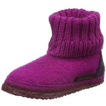 Giesswein Kramsach - Zapatilla de Estar Por Casa para Niñas, color Violeta