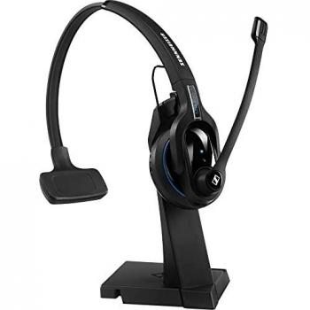 Auricular Bluetooth Monaural EPOS Sennheiser IMPACT MB Pro 1 UC ML con Micrófono Cancelación de Ruido y Base USB, Hasta 15 Horas de Conversación