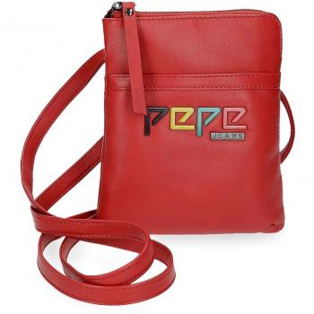 Bandolera Pepe Jeans 165x13x15 cm de Piel Mandala Roja