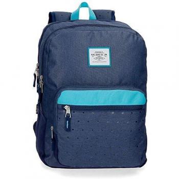 Pepe Jeans Molly Mochila Doble Compartimento Azul 30,5x44x15 cms Poliéster 20.13L
