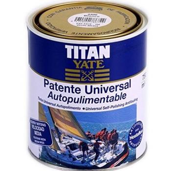 TITAN - Patente autopulimentable velocidad media mate sedoso azul intenso 750ml