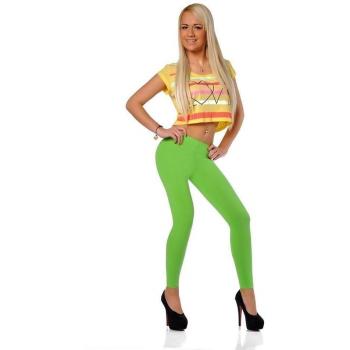 Leggings en 17 colores Algodón Talla S M L XL XXL 3 X l Zitrogrün XXL/46
