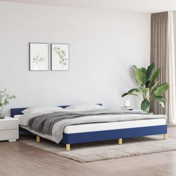 Cabecero de cama con estructura de tela azul 200x200 cm