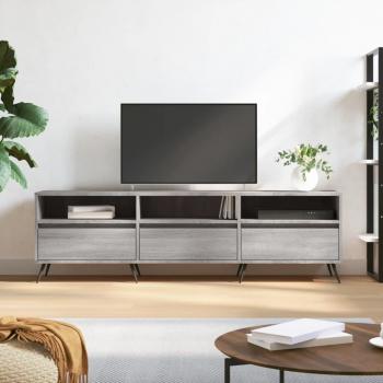 Mueble de TV Gris Sonoma 150x30x44.5 cm de Madera Contrachapada
