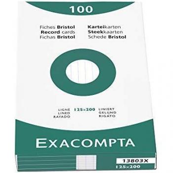 Exacompta 13803X index card White